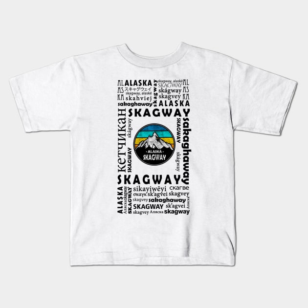 Skagway, Alaska Kids T-Shirt by dejava